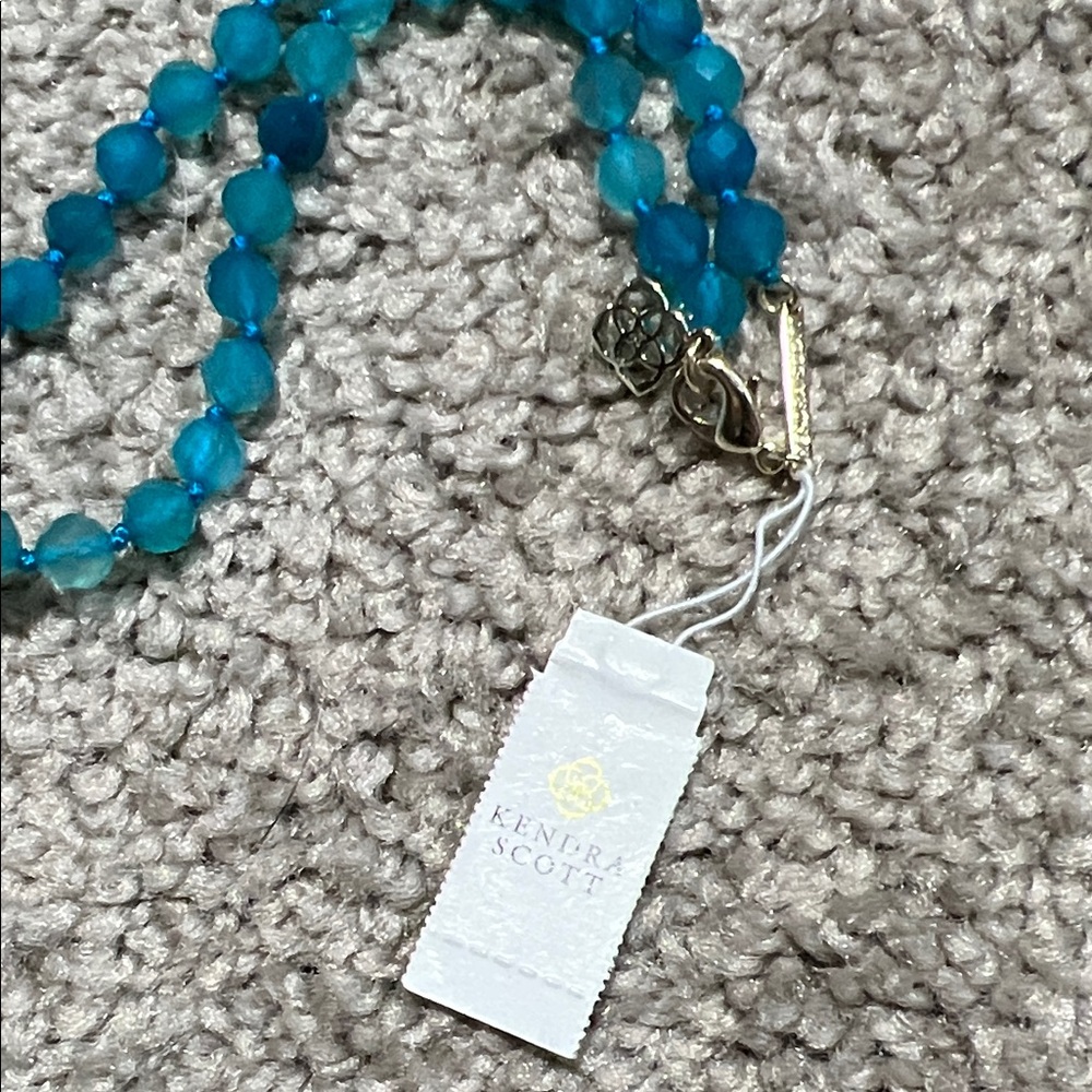 Kendra Scott Turquoise Beaded Necklace Sylvia long new new with tags $195 - Picture 7 of 7